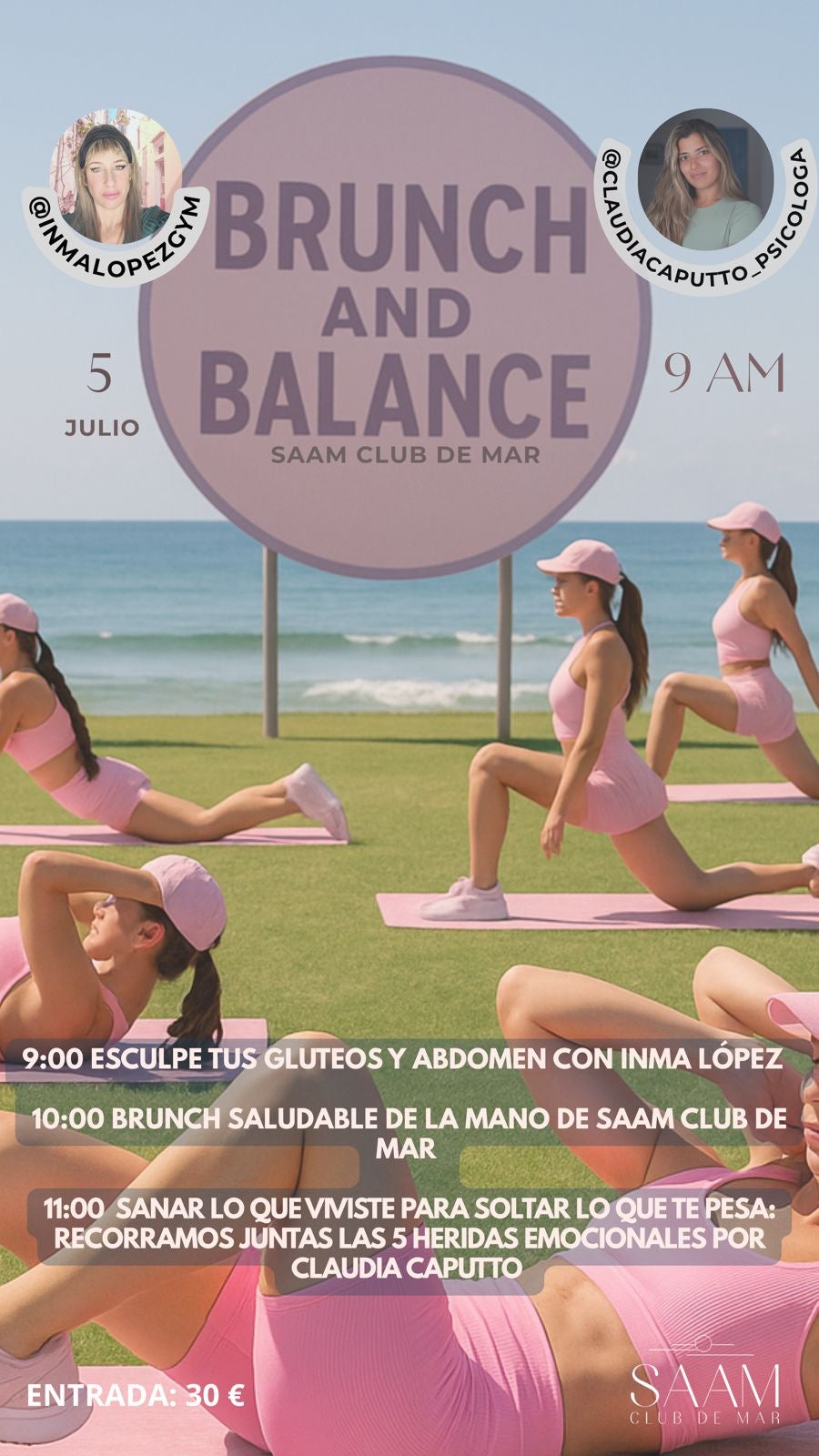 Evento Exclusivo: Brunch & Balance en Saam Club de Mar - 5 de Julio de 2025