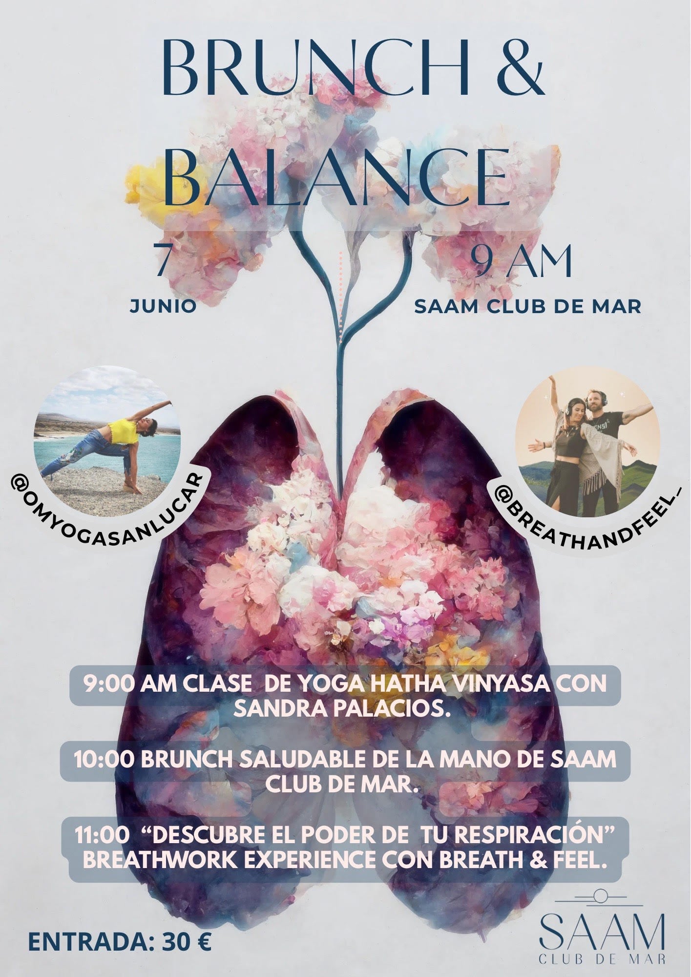 Evento Exclusivo: Brunch & Balance en Saam Club de Mar - 7 de Junio de 2025