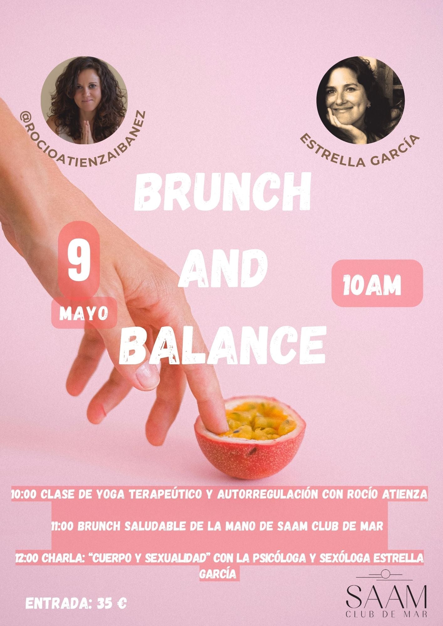 Evento exclusivo Brunch and Balance Sábado 9 de mayo